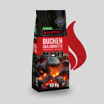 Glutrot Bubblenavi Grillkohle
